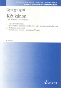 Ket Kanon (2 Canons) Ligeti Satb Min 20 Sale Sheet Music Songbook