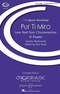 Pur Ti Miro Monteverdi 2pt Treble & Piano Sheet Music Songbook