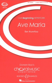 Ave Maria Krunnfusz 2 Pt Treble Sheet Music Songbook