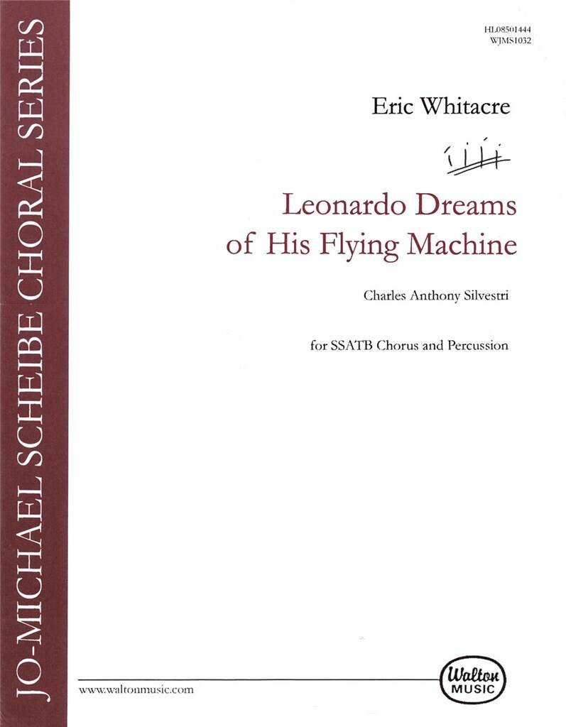 Leonardo Dreams Of Flying Machine Whitacre Ssatb Sheet Music Songbook