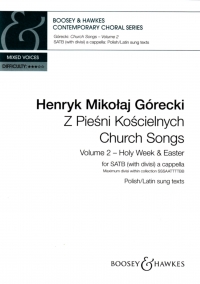 Church Songs 2 Holy Week & Easter Gorecki Satb Sheet Music Songbook