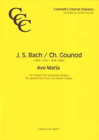 Ave Maria Bach Gounod Satb & Piano Connell Sheet Music Songbook