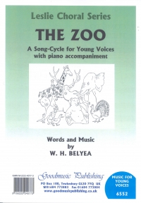 Zoo Song Cycle For Young Voices Belyea Unison Sheet Music Songbook