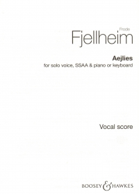 Aejlies Fjellheim Solo Male Voice Ssaa & Piano Sheet Music Songbook