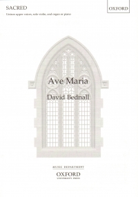 Ave Maria Bednall Unison Upper Voices Sheet Music Songbook