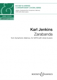 Zarabanda Jenkins Symphonic Adiemus Ssaatb & Piano Sheet Music Songbook