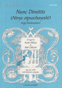 Nunc Dimittis Rachmaninov Melua & Chilcott Satb Sheet Music Songbook