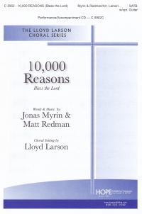 10,000 Reasons Satb & Guitar Myrin/redman Larson Sheet Music Songbook