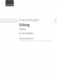 Erlking Schubert Crawford Original Piano Part Sheet Music Songbook