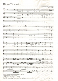 Die Mit Tranen Saen Homilius Satb Min 20 Copies Sheet Music Songbook
