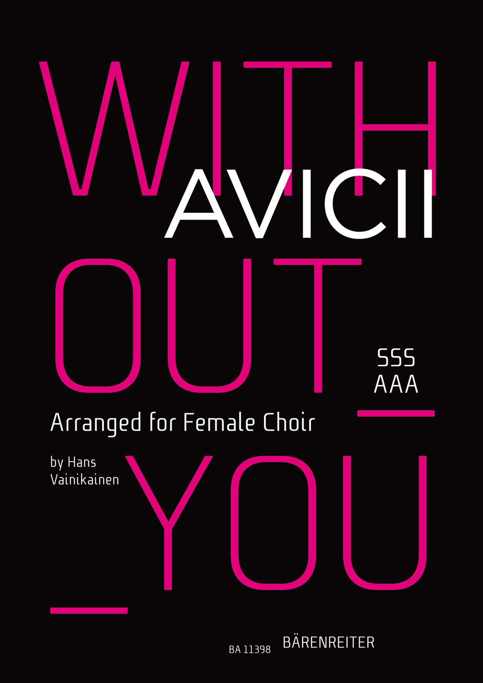 Without You Avicii Sssaaa Sheet Music Songbook