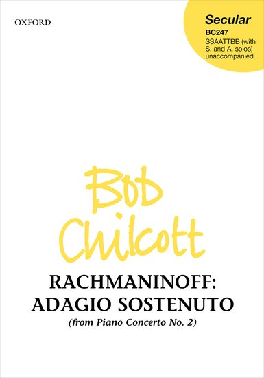 Adagio Sostenuto Rachmaninov Arr Chilcott Ssaattbb Sheet Music Songbook