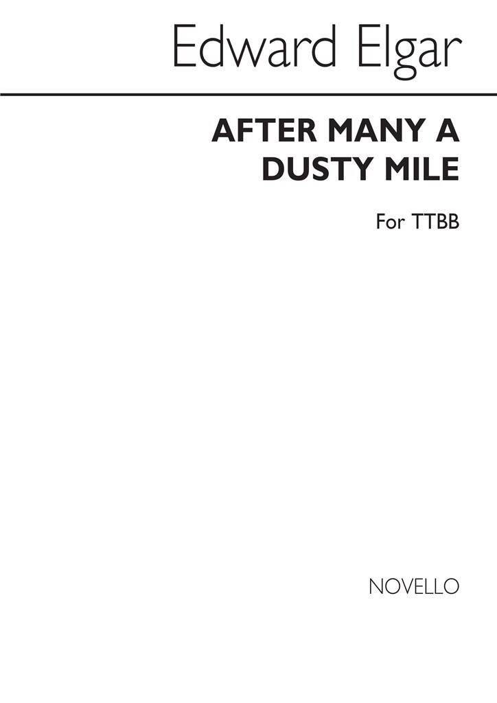 After Many A Dusty Mile Elgar Ttbb Sheet Music Songbook