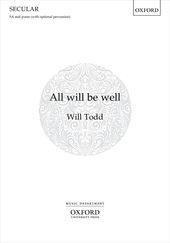 All Will Be Well Todd Sa & Piano Sheet Music Songbook