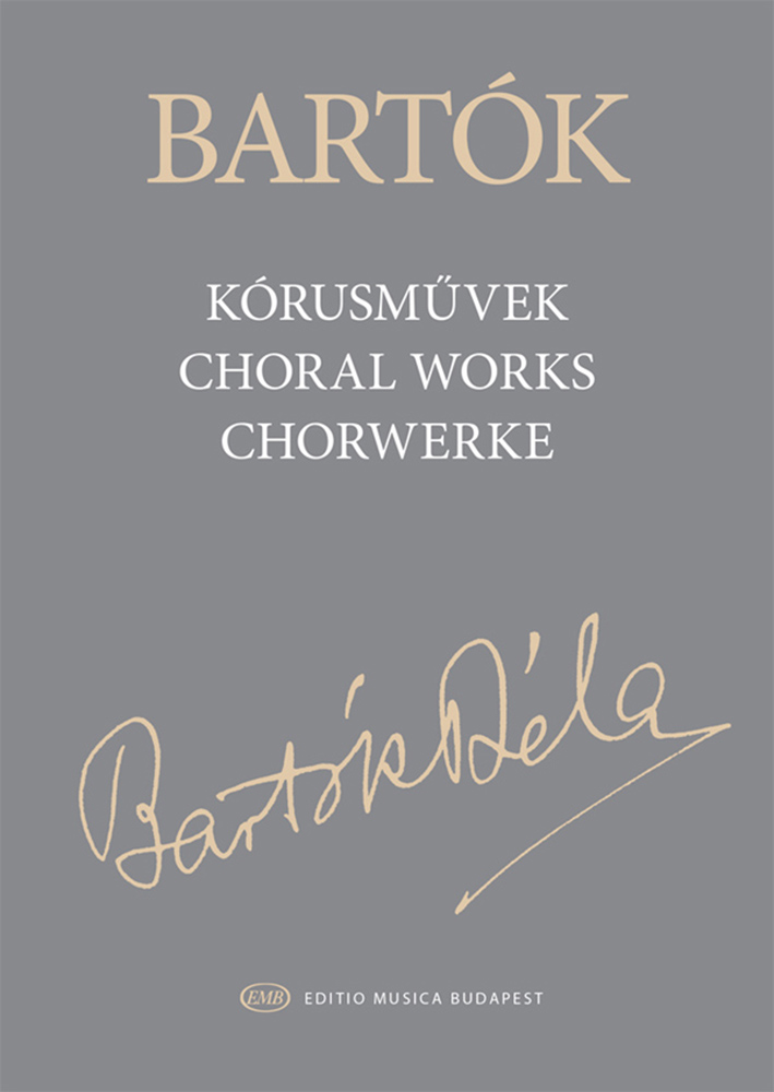Bartok Choral Works For Mixed Choirs 3 Volumes Sheet Music Songbook