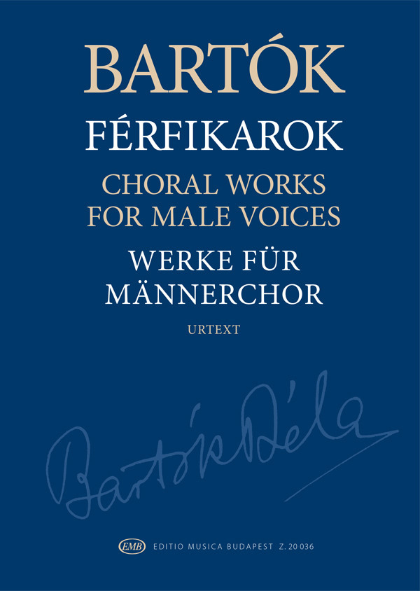 Bartok Choral Works Male Voices Sheet Music Songbook