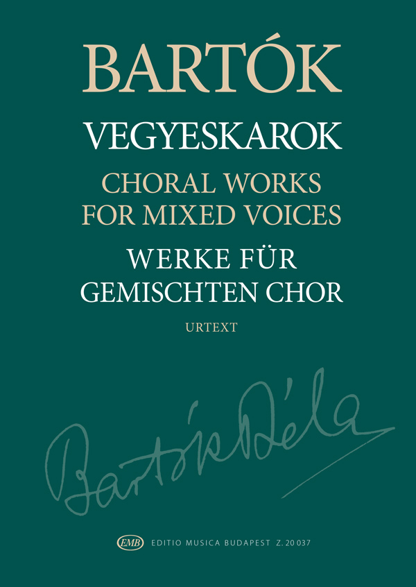 Bartok Choral Works Mixed Voices Sheet Music Songbook