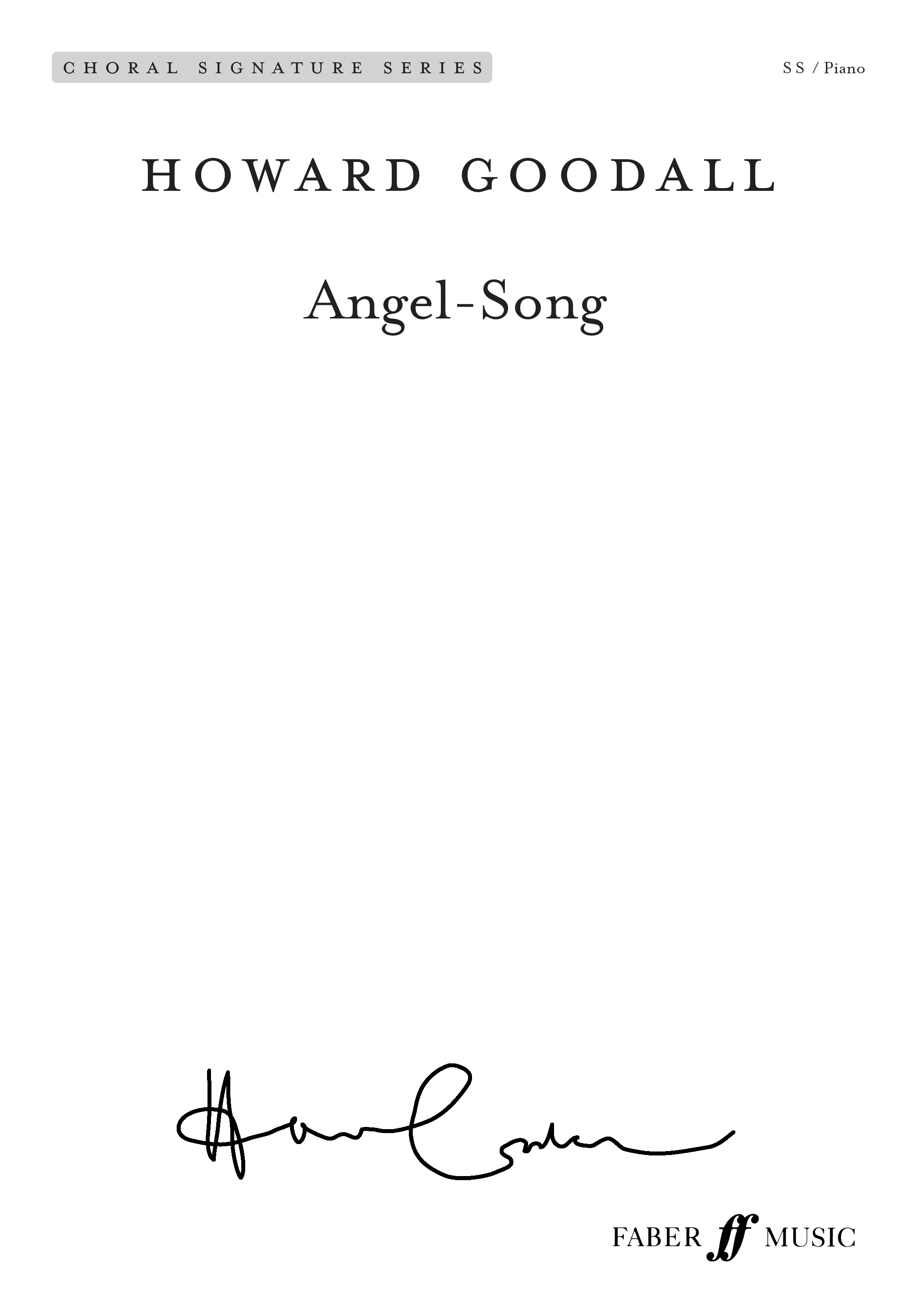 Angel-song Goodall Ss & Piano Sheet Music Songbook
