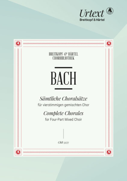 Bach Complete Chorales Four-part Mixed Choir Sheet Music Songbook