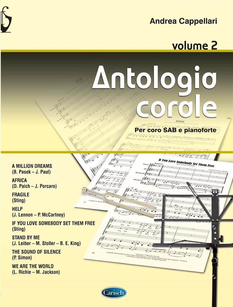 Antologia Corale Vol. 2 Sab & Piano Sheet Music Songbook