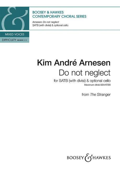 Do Not Neglect Arnesen Satb Divisi & Opt. Piano Sheet Music Songbook