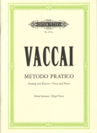 Vaccai Practical Method High Sheet Music Songbook