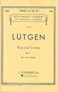Lutgen Vocalises Book 1 Low Sheet Music Songbook