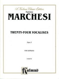 Marchesi 24 Vocalises Op3 Soprano Voice Sheet Music Songbook