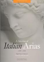 Selection Of Italian Arias 1600-1800 Vol 1 High Sheet Music Songbook