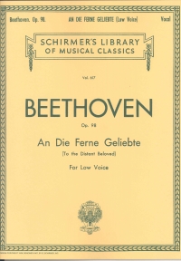 Beethoven To The Distant Beloved Op98 Low Sheet Music Songbook