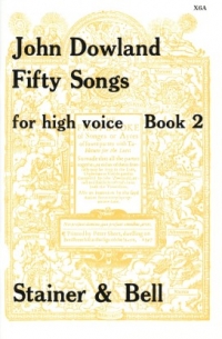 Dowland Fifty Songs Book 2 High Voice Sheet Music Songbook