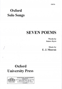 Joyce Seven Poems Moeran Sheet Music Songbook