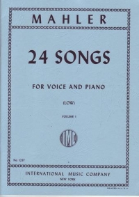 Mahler 24 Songs Vol 1 Low Sheet Music Songbook