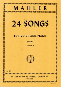 Mahler 24 Songs Vol 3 High Sheet Music Songbook