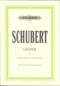 Schubert Songs (complete) Vol 1 Extra Low Sheet Music Songbook