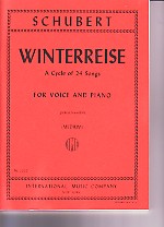 Schubert Winter Journey (winterreise) Op89 Medium Sheet Music Songbook