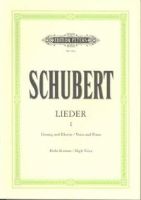 Schubert Songs (complete) Vol 1 High Sheet Music Songbook
