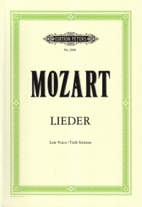 Mozart Lieder Low Voices Sheet Music Songbook
