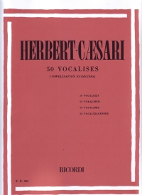 Herbert-caesari 50 Vocalises Sheet Music Songbook