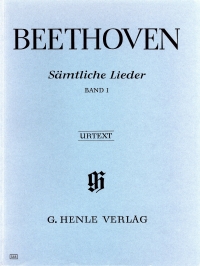 Beethoven Lieder Complete Vol I Sheet Music Songbook