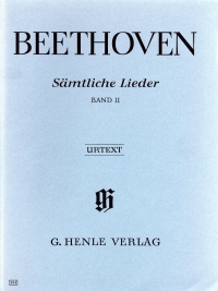 Beethoven Lieder Complete Vol Ii Sheet Music Songbook