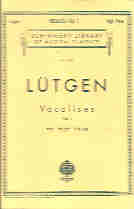 Lutgen Vocalises Vol 1 High Sheet Music Songbook