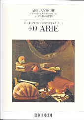 Arie Antiche (parisotti) Vol 3 40 Airs Sheet Music Songbook