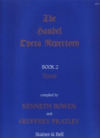 Handel Opera Repertory Bk 2 Tenor Bowen/pratley Sheet Music Songbook