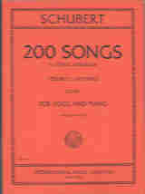 Schubert 200 Songs Vol 1 (100 Songs) Low Sheet Music Songbook