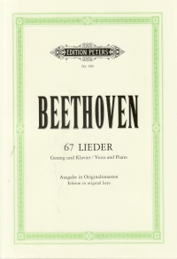 Beethoven Songs (67) Sheet Music Songbook
