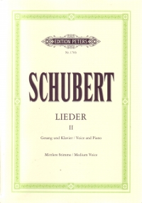 Schubert Songs (complete) Vol 2 Medium Sheet Music Songbook