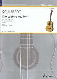 Schubert Die Schone Mullerin Op 25 D795 Voice Gtr Sheet Music Songbook