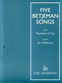 Dring Betjeman Songs (5) Sheet Music Songbook
