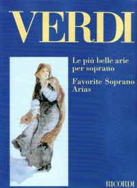 Verdi Favourite Soprano Arias Book Only Sheet Music Songbook